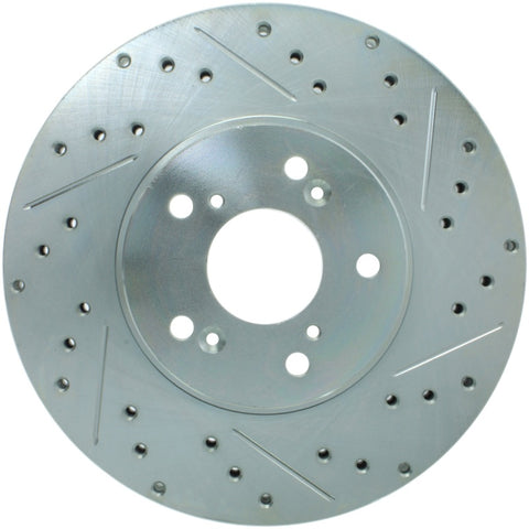 StopTech Select Sport 99-08 Acura TL (STD Caliper) / 01-03 CL Slotted and Drilled Left Front Rotor - 227.40046L