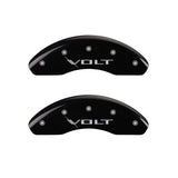 MGP 4 Caliper Covers Engraved Front & Rear Volt Black finish silver ch - 14220SVLTBK