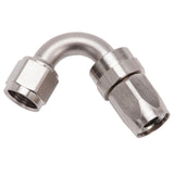 Russell Performance -8 AN Endura 120 Degree Full Flow Swivel Hose End (With 3/4in Radius) - 613411