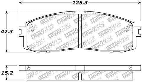 StopTech Performance 87-92 MK3 Supra Rear Brake Pads - 309.06220