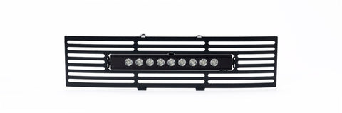 Putco 11-14 Ford F-150 - EcoBoost Bumper Grille Inserts - Black SS Bar and 10in Luminix Light Bar - 87182L