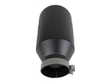 aFe Power Universal 5in Inlet 8in Outet MACH Force-XP Clamp-On Exhaust Tip - Black - 49T50801-B15