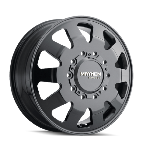 Mayhem 8181 Challenger Dually 22x8.25 / 10x285 BP / 169mm Offset / 220.1mm Hub Full Black Wheel - 8181-22810B