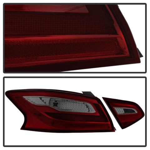 xTune 16-18 Nissan Altima 4DR OEM Tail Light - Red Smoke (ALT-JH-NA16-4D-RSM) - 9943041