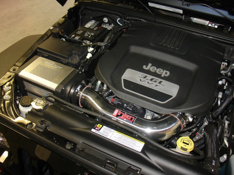 Injen 12-13 Jeep Wrangler JK 3.6L V6 Wrinkle Black Short Ram Intake w/ Power Flow Box - PF5003WB