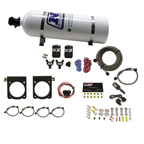 Nitrous Express 13-17 Dodge Viper (Gen-V) Nitrous Plate Kit (50-400HP) w/15lb Bottle - 20970-15