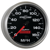 Autometer Sport-Comp II 5 inch 0-160MPH Electronic Programmable Speedometer - 3689