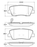 StopTech Sport Brake Pads w/Shims and Hardware - 309.12840