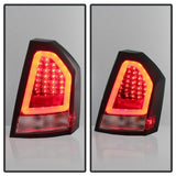 Spyder Chrysler 300C 08-10 V2 Light Bar LED Tail Lights - Red Clear ALT-YD-C308V2-LED-RC - 5083395