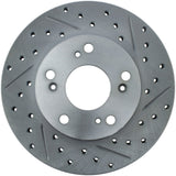 StopTech Select Sport 06-11 Honda Civic DX/EX/LX Slotted and Drilled Left Front Rotor - 227.40056L