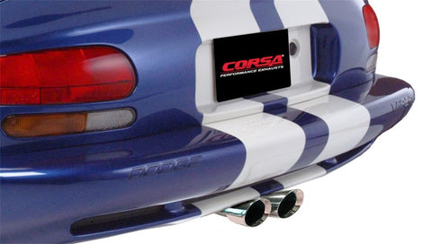 Corsa 96-02 Dodge Viper GTS 8.0L V10 Polished Sport Cat-Back Exhaust w/ 2.5in Inlet - 14122