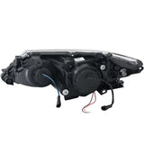ANZO 2012-2013 Toyota Camry Projector Headlights w/ Halo Chrome - 121513