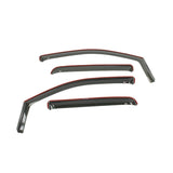 Westin 2005-2010 Dodge/Mitsubishi Dakota Wade In-Channel Wind Deflector 4pc - Smoke - 72-35489