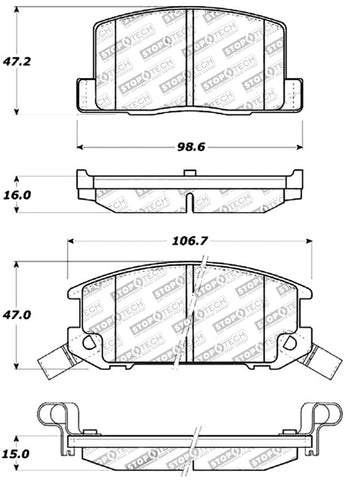 StopTech Performance Brake Pads - 309.03090