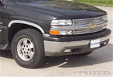 Putco 88-98 Chevrolet CK / Silverado (Incl Sportside) - Half w/o Flares Stainless Steel Fender Trim - 97101