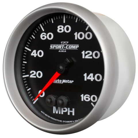 Autometer Sport-Comp II 5in 0-140MPH In-Dash Electronic GPS Programmable Speedometer - 3681