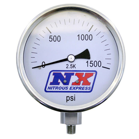 Nitrous Express Nitrous Pressure Gauge 4in-High Accuracy - 15540