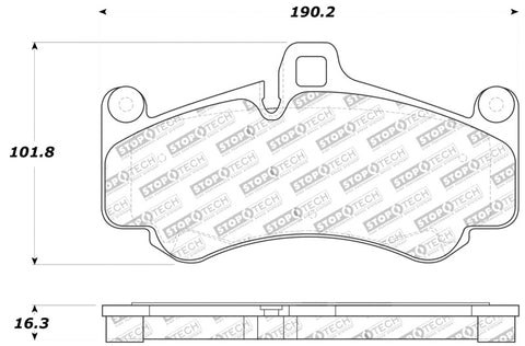 StopTech Performance Brake Pads - 309.09910