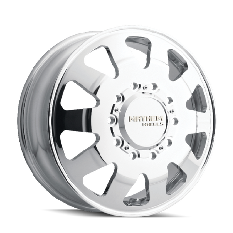 Mayhem 8181 Challenger Dually 22x8.25 / 10x225 BP / 169mm Offset / 170.1mm Hub Polished Wheel - 8181-22820P