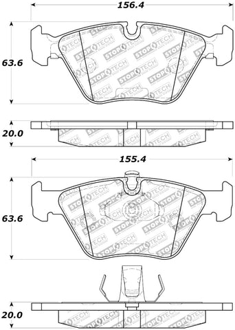 StopTech Street Touring Brake Pads - 308.07250