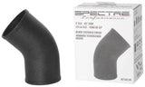 Spectre Universal Intake Elbow Tube (ABS) 3in. OD / 45 Degree - Black Textured Powdercoat - 87381K