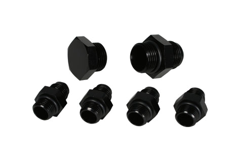 Aeromotive A4 Regulator Fitting Kit (for two (2) carbs) (4) AN-06/(1) AN-10/(1) AN-10 Plug) - 15202