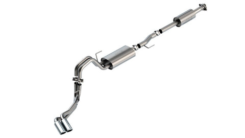 Borla F-150 2021 5.0L 4dr CC SB EC STB Lariat/KR/Platinum/LTD 3/2.25 DSE Cat-Back Touring CHR Tips - 140873