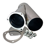 QTP 4in Weld-On QTEC Exhaust Cutout Y-Pipe - 10400
