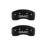 MGP 4 Caliper Covers Engraved Front & Rear GMC Red finish silver ch - 34002SGMCRD