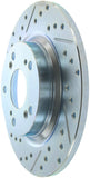 StopTech Select Sport 2000-2009 Honda S2000 Slotted and Drilled Right Rear Brake Rotor - 227.40050R