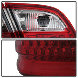 Xtune Mercedes Benz W210 E-Class 96-02 LED Tail Lights Red Clear ALT-CL-MBW210-LED-RC - 5020642