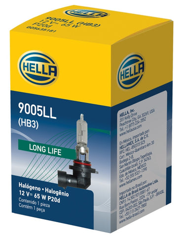 Hella Bulb 9005/HB3 12V 65W P20d T4 LONGLIFE - 9005LL