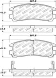 StopTech Street Select Brake Pads - Rear - 305.03830