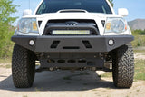 DV8 Offroad 05-15 Toyota Tacoma Front Bumper Winch Ready - Black Powdercoat - FBTT1-01