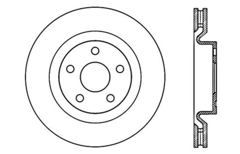 StopTech Drilled Sport Brake Rotor - 128.62114L