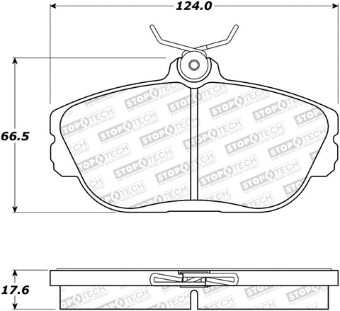 StopTech Street Brake Pads - Front - 308.06010