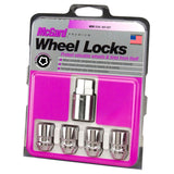 McGard Wheel Lock Nut Set - 4pk. (Cone Seat) 1/2-20 / 3/4 & 13/16 Dual Hex / 1.28in. Length - Chrome - 24193