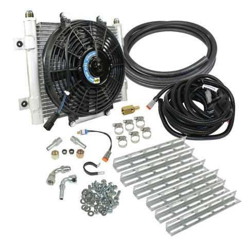 BD Diesel Xtruded Trans Oil Cooler - 1/2 inch Cooler Lines - 1030606-1/2