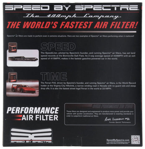 Spectre 1985 Cadillac Seville 5.7L V8 DSL Air Filter 14in. X 3in. - Red - HPR0136