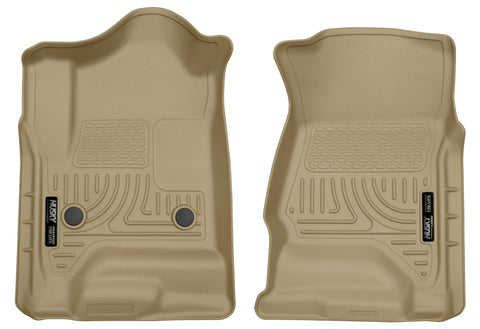 Husky Liners 14 Chevrolet Silverado 1500/GMC Sierra 1500 WeatherBeater Tan Front Floor Liners - 18233