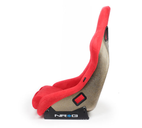 NRG FRP Bucket Seat ULTRA Edition - Medium (Red Alcantara/Pearlized Back) - FRP-303RD-ULTRA