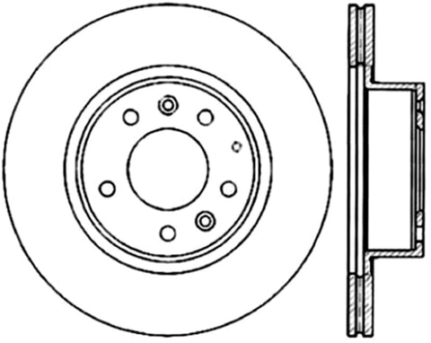 StopTech Sport Slotted (CRYO) 93-95 Mazda RX-7 Front Right Slotted Rotor - 126.45051CSR