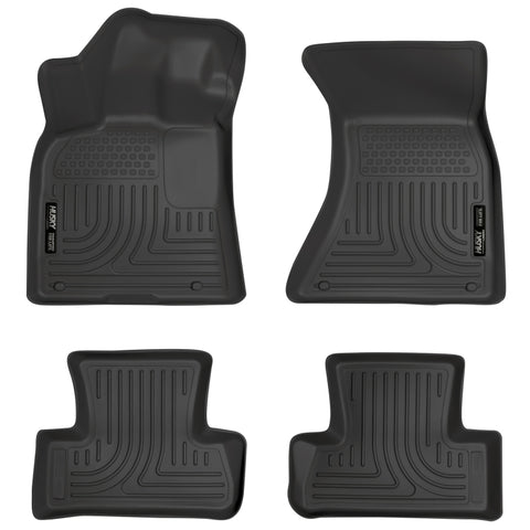 Husky Liners 09-14 Audi Q5 Weatherbeater Black Front & 2nd Seat Floor Liners - 96411