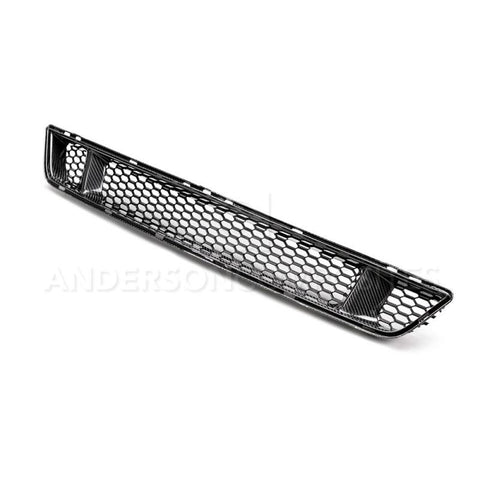 Anderson Composites 15-17 Ford Mustang Front Carbon Fiber Lower Grille - AC-LG15FDMU