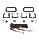 Westin HDX Flush Mount B-FORCE LED Light Kit (Set of 2) w/wiring harness - Black - 57-0025