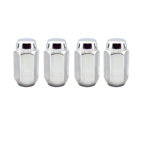 McGard Hex Lug Nut (Cone Seat) M14X1.5 / 22mm Hex / 1.635in. Length (4-Pack) - Chrome - 64069