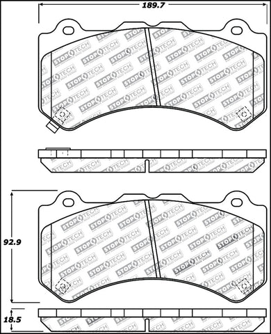 StopTech Performance Brake Pads - 309.13820