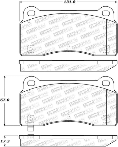 StopTech Street Brake Pads - 308.09680