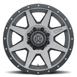 ICON Rebound 20x9 8x6.5in 12mm Offset 5.5in BS Titanium Wheel - 1820908055TT