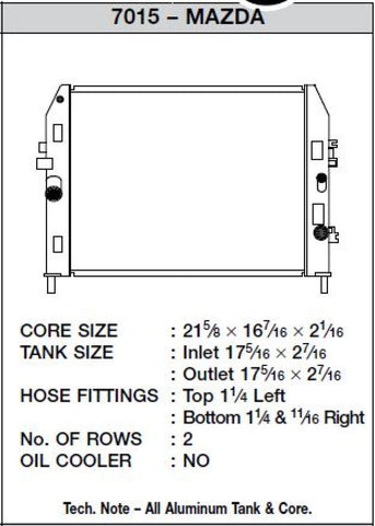 CSF 06-12 Mazda Miata Radiator - 7015